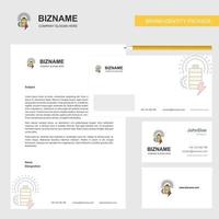 Battery Business Letterhead Envelope and visiting Card Design vector template