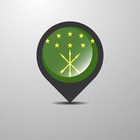 Adygea Map Pin vector