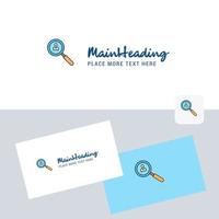 Search avatar vector logotype with business card template Elegant corporate identity Vector