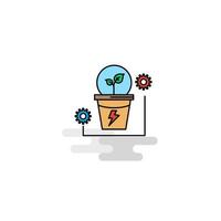 Flat Power plant Icon Vector