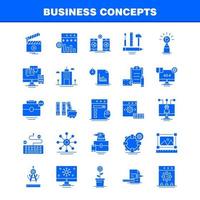 Business Concepts Solid Glyph Icons Set For Infographics Mobile UXUI Kit And Print Design Include Dollar Money Coin Currency Scale Cup Drink Tea Collection Modern Infographic Logo and Pict vector