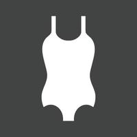 Swimming Vest Glyph Inverted Icon vector