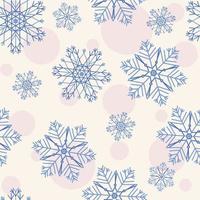 Christmas seamless pattern with snowflakes and circles on a background. Festive cozy pattern for Christmas textile, cards, invitations, banners vector