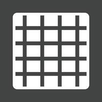Grid On Glyph Inverted Icon vector