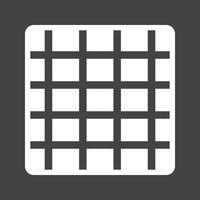 Grid On Glyph Inverted Icon vector