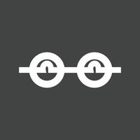 Lamps in Series Glyph Inverted Icon vector