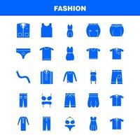 Fashion Solid Glyph Icons Set For Infographics Mobile UXUI Kit And Print Design Include Hair Dryer Hair Dresser Hairs Makeup Top Garments Collection Modern Infographic Logo and Pictogram vector