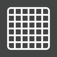 Grid Glyph Inverted Icon vector