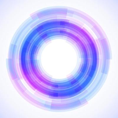 Geometric frame from circles, vector abstract background, wallpaper