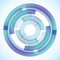Geometric frame from circles, vector abstract background, wallpaper