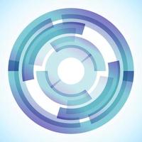 Geometric frame from circles, vector abstract background, wallpaper