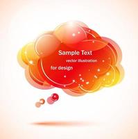 Bubble speach, vector banner for design, vector template