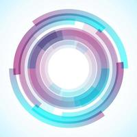 Geometric frame from circles, vector abstract background, wallpaper