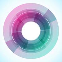 Geometric frame from circles, vector abstract background, wallpaper