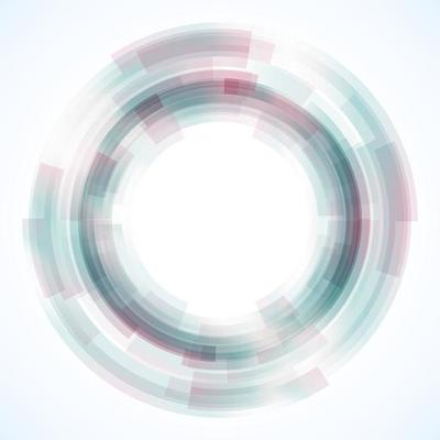 Geometric frame from circles, vector abstract background, wallpaper