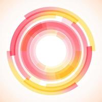 Geometric frame from circles, vector abstract background, wallpaper