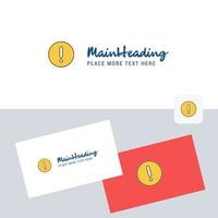 Error vector logotype with business card template Elegant corporate identity Vector