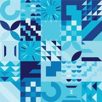 Geometric Bauhaus Pattern design. Abstract Background design template. Vector Shape and modern art.