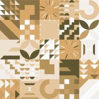 Geometric Bauhaus Pattern design. Abstract Background design template. Vector Shape and modern art.