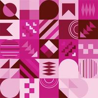 Geometric Bauhaus Pattern design. Abstract Background design template. Vector Shape and modern art.