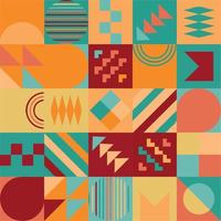 Geometric Bauhaus Pattern design. Abstract Background design template. Vector Shape and modern art.