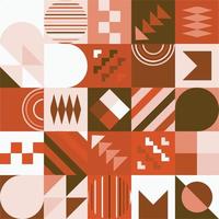 Geometric Bauhaus Pattern design. Abstract Background design template. Vector Shape and modern art.