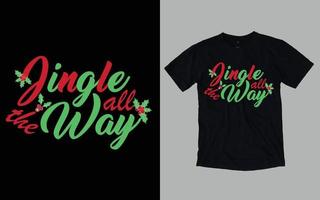 tipografía del día de navidad y diseño gráfico de camisetas vector