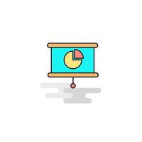 Flat Presentation Icon Vector