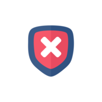 proteger el estado de protección de datos. una marca de verificación en el escudo. png