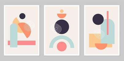 A set of abstract posters. vector