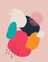 Abstract background illustrations. Abstract art posters. Vector illustrations of shapes, spots and textures for backgrounds.