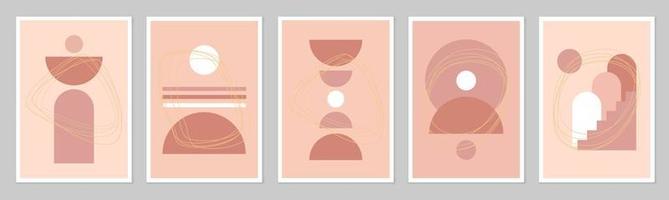 A set of abstract posters. vector