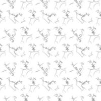 A continuous line drawing with a female face, leaves. Vector seamless pattern. Linear background of nature. The concept of fashion, minimalism. Modern design. Abstraction.