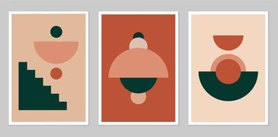 A set of abstract posters. vector