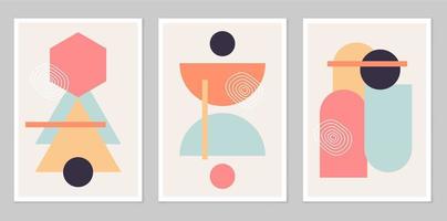 A set of abstract posters. vector