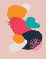 Abstract background illustrations. Abstract art posters. Vector illustrations of shapes, spots and textures for backgrounds.