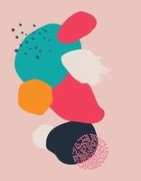 Abstract background illustrations. Abstract art posters. Vector illustrations of shapes, spots and textures for backgrounds.