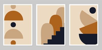 A set of abstract posters. vector