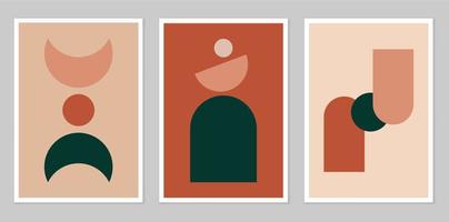 A set of abstract posters. vector