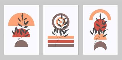 A set of abstract posters. vector