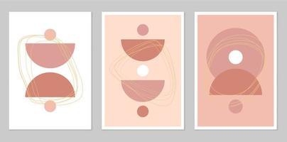 A set of abstract posters. vector