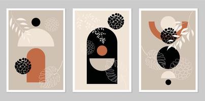 A set of abstract posters. vector