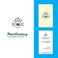 Shared folder Creative Logo and business card vertical Design Vector