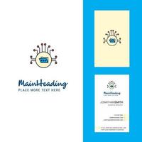 Shared folder Creative Logo and business card vertical Design Vector