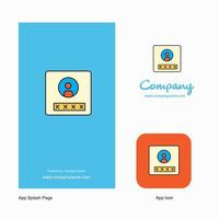 User profile Company Logo App Icon and Splash Page Design Creative Business App Design Elements vector