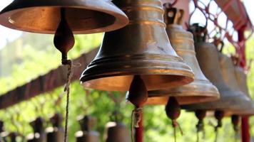 Church bells close up video