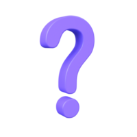 3d question mark icon questioning for answers png