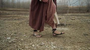 Walking, Prophet, Bible, Sandals, Feet, Robes, Jesus video