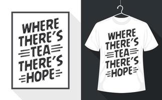 Where There's TEA There's Hope vector
