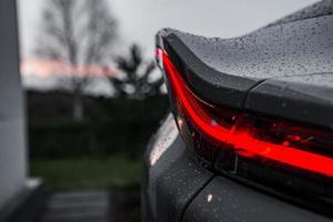 Aston Martins first SUV the DBX. Close up view of the Aston Martin 2022 DBX. photo
